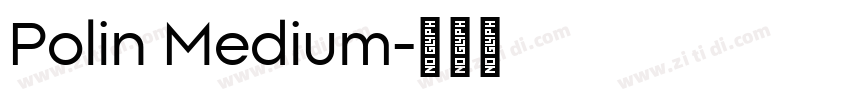 Polin Medium字体转换